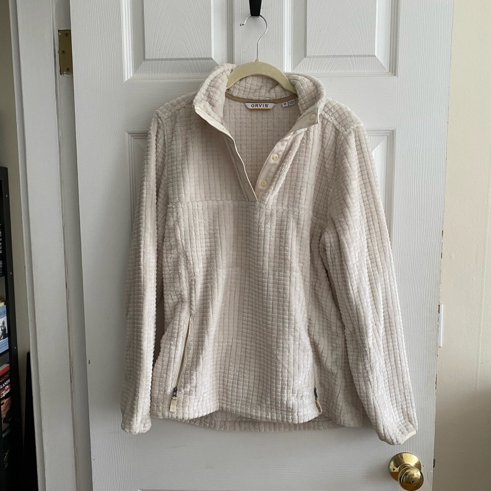 Orvis quarter-zip / quarter-snap sweatshirt